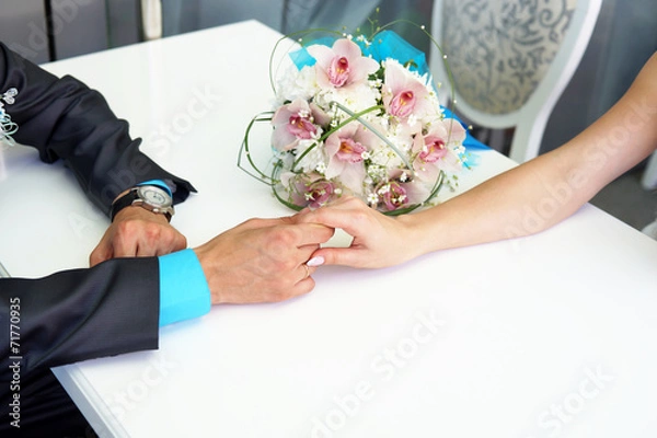 Obraz bride and groom