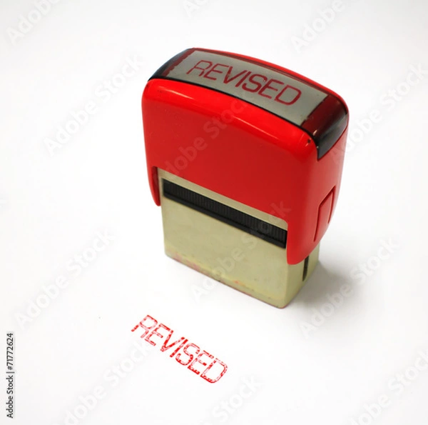 Obraz revised rubber stamp
