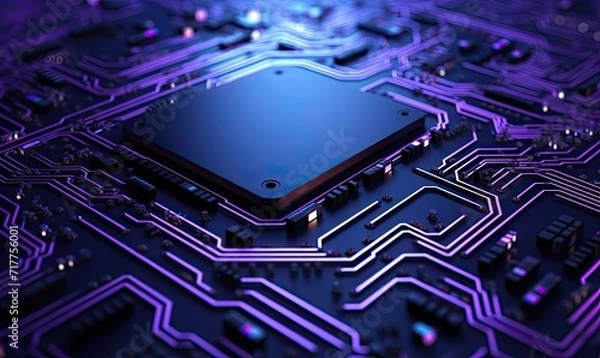 Fototapeta A background composed of circuit board lines, creating a technological and futuristic aesthetic.