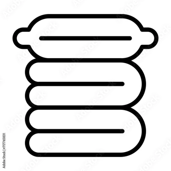 Fototapeta Compact blanket Vector Icon