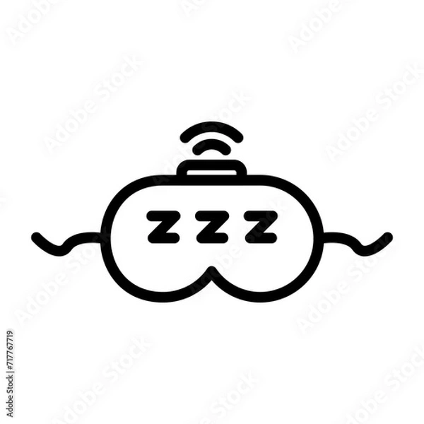 Fototapeta Sleep Tracker Vector Icon