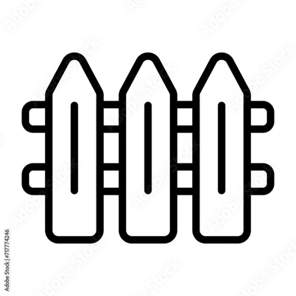 Fototapeta Fence Vector Icon