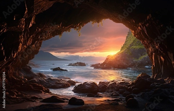 Obraz sunset at the beach