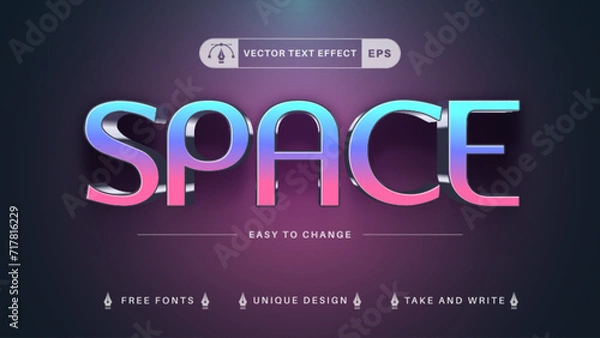 Obraz Editable text effects