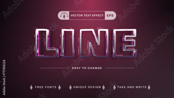 Obraz Editable text effects
