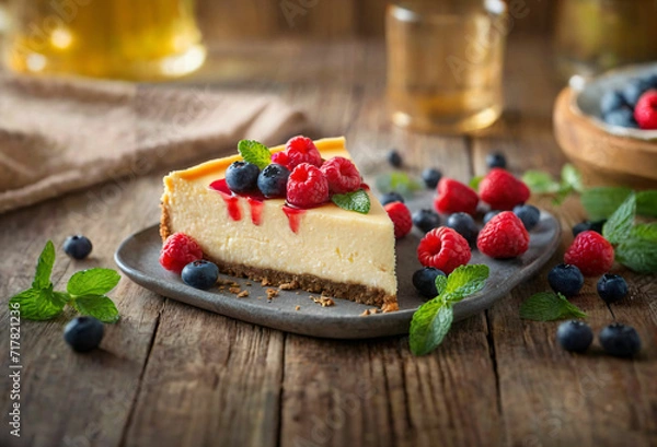 Obraz Berry cheesecake