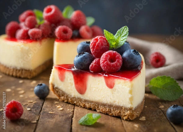 Obraz Berry cheesecake