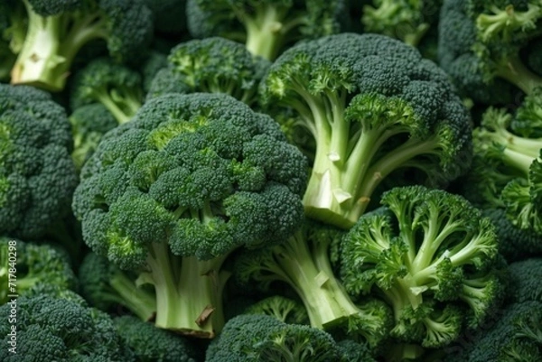Fototapeta green broccoli closeup descriptive detailed image