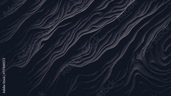 Obraz Wavy lines gray background