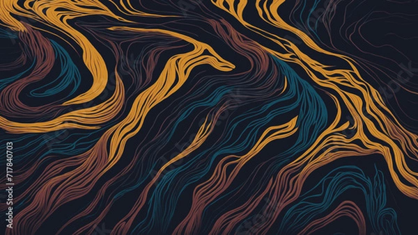 Obraz Background with waves in vibrant colors