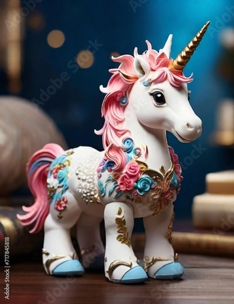 Obraz Adorable Unicorn Magic: A Captivating Collection of Cute Unicorns