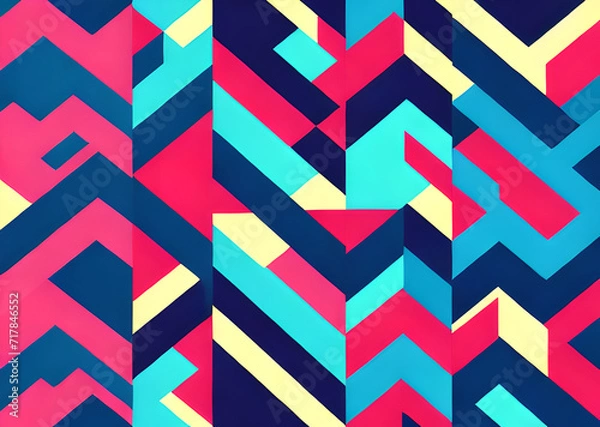 Fototapeta Grunge texture technical background,Modern stylish lines geometric abstract background,Stripes design,Cyberpunk,mekh,technical,hitech,Seamless texture wallpaper pattern,Generative AI	