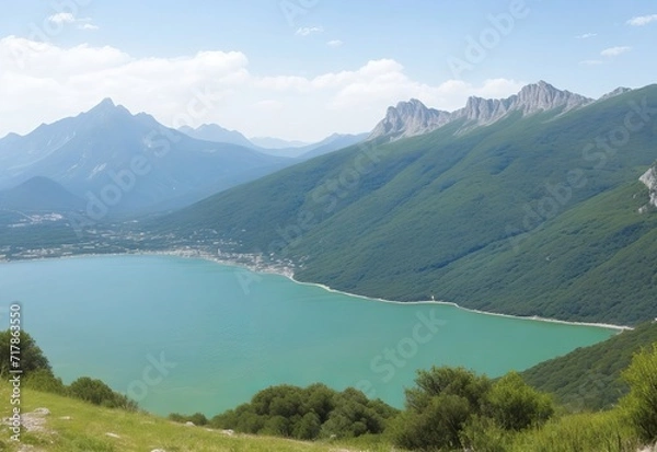Obraz fantastic view of the nature reserve monte cofa