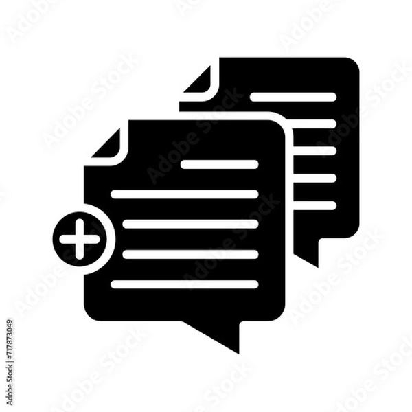 Obraz Document glyph icon Illustration vector grapic