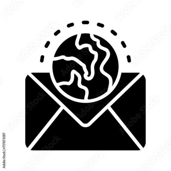 Obraz Email glyph icon Illustration vector grapic