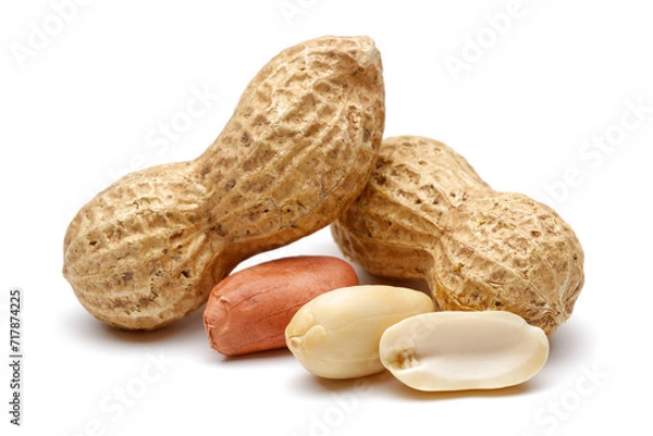 Fototapeta peanuts on white background