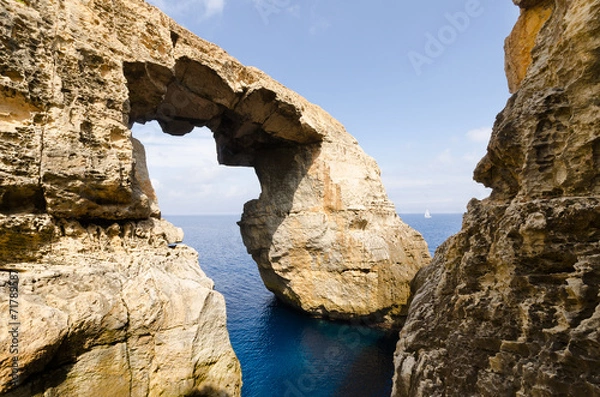 Obraz Wied il-Mielah Window - Gozo