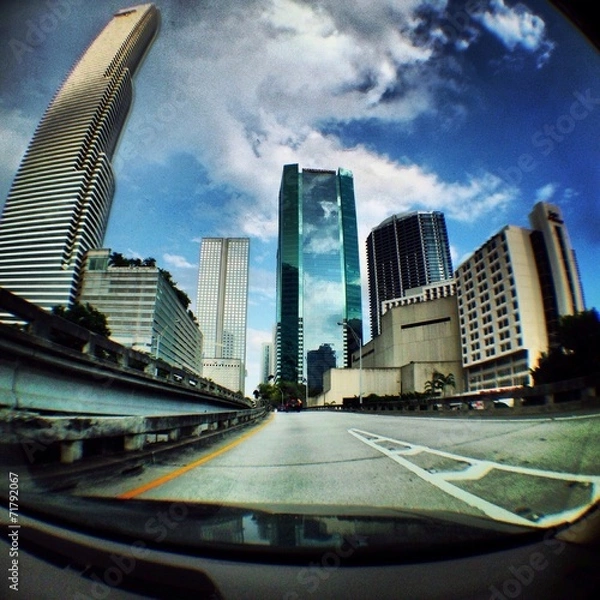 Fototapeta entrando a miami