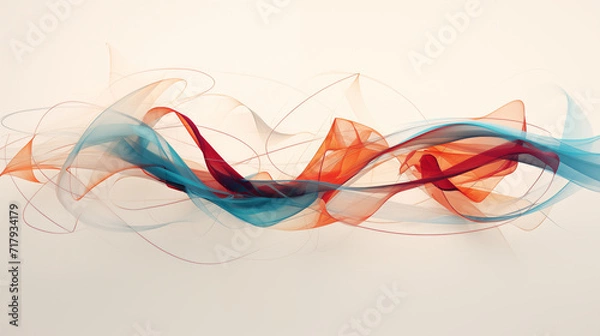Obraz abstract colorful wave background