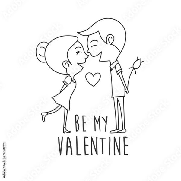 Fototapeta Be My Valentine Vector File
