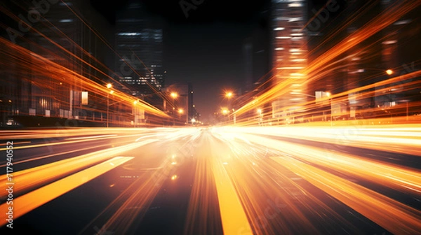 Fototapeta Glowing shiny line effect vector background, technology line background and light effect, 3D rendering