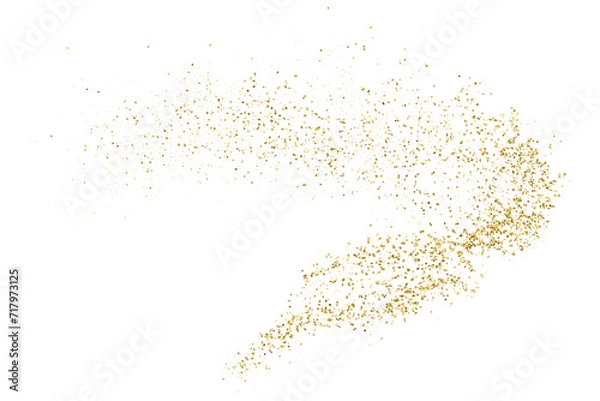 Fototapeta Gold Vector Texture Pattern on White Background. Light Golden Confetti. Yellow Illustration Backdrop. Design Element.	
