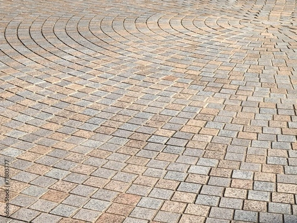 Fototapeta 放射状のタイル張り