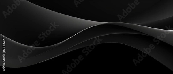 Fototapeta Abstract black waves texture background