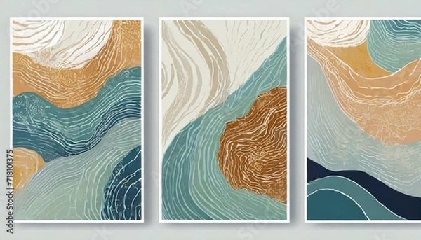 Fototapeta Abstract Brush texture decoration with acrylic poster design.