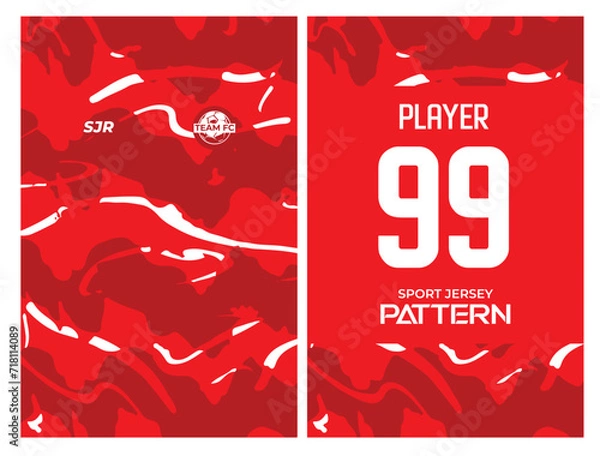 Fototapeta Sport Jersey Background Vector Pattern