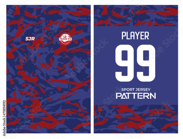 Obraz Sport Jersey Background Vector Pattern