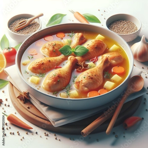 Obraz Delicious Chicken Soup