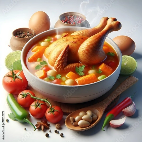 Obraz Delicious Chicken Soup