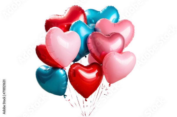Obraz heart shaped balloons