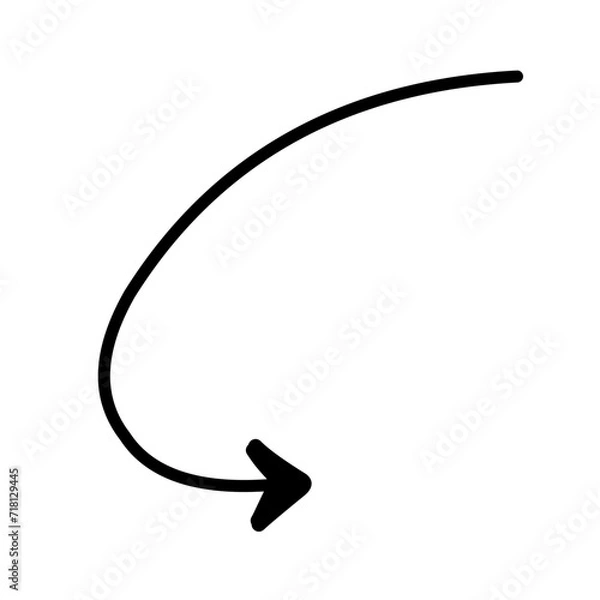 Fototapeta Black arrow