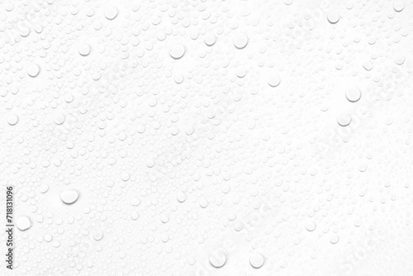 Obraz Isolated water drops against transparent background.