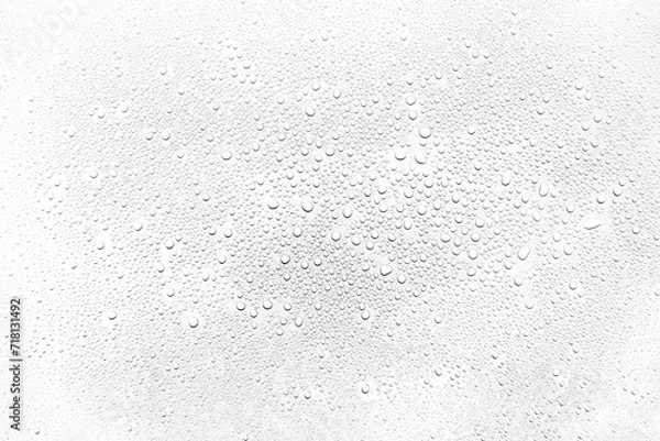 Obraz Isolated water drops against transparent background.