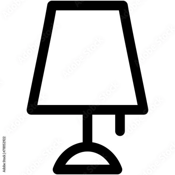 Obraz Table Lamp Vector Icon