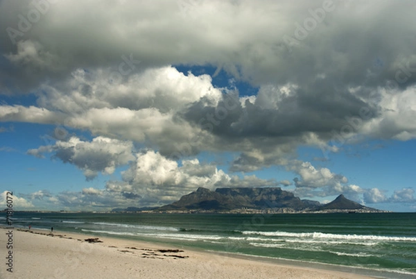 Obraz Table mountain with clouds