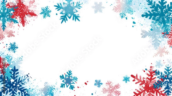 Fototapeta winter border background