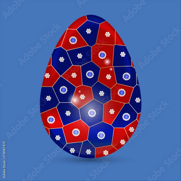 Obraz Easter egg with beads
