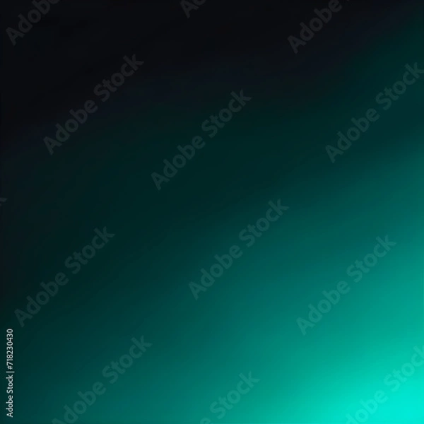 Obraz Black Teal Gradient Abstract Background Illustration
