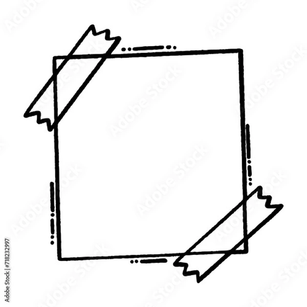 Obraz svg conversation box complete doodle element set