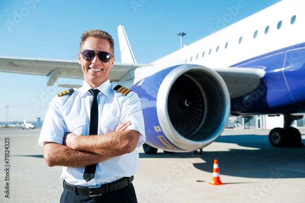Obraz Pewny pilot.