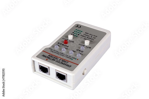 Fototapeta Enhanced Network Cable Tester and wired