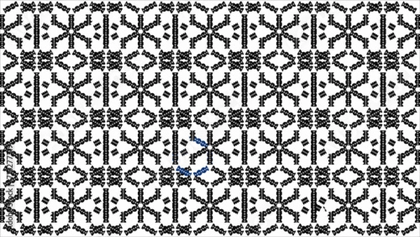 Obraz black and white seamless pattern