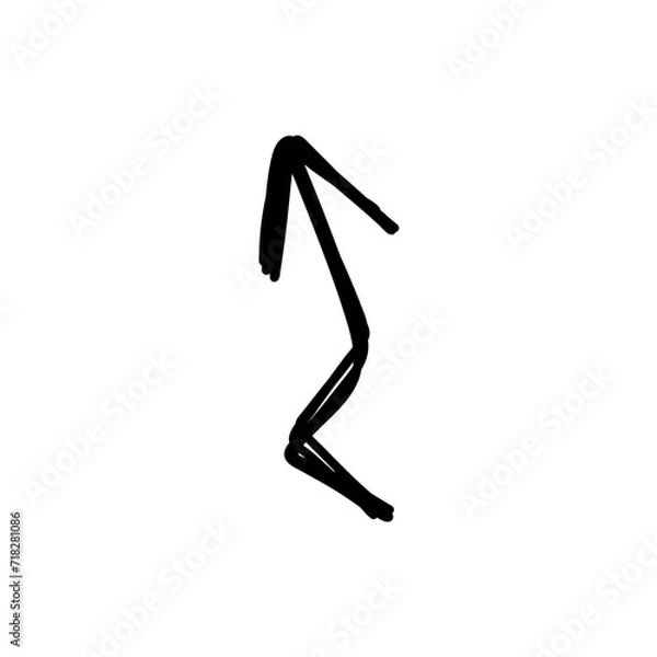 Fototapeta hand drawn arrow sketch