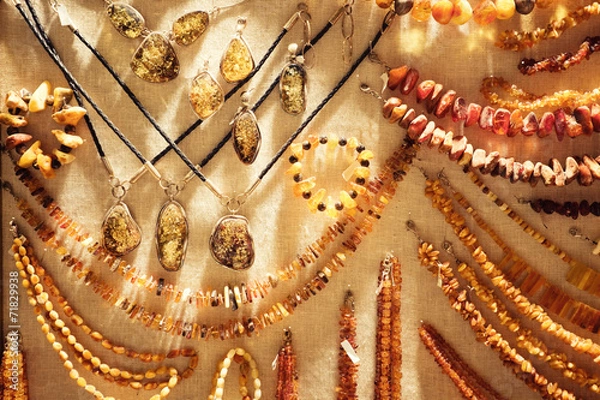 Obraz Various Amber Necklaces