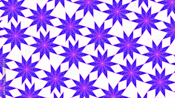 Obraz seamless pattern with blue flowers