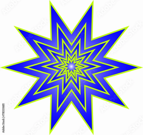Obraz abstract star shape
